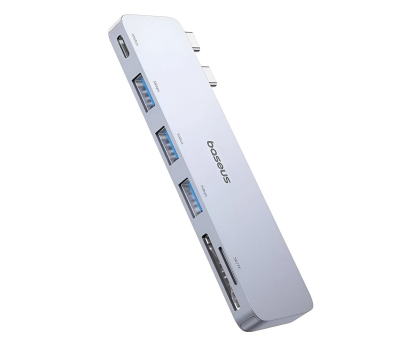Hub USB BASEUS 6w1 UltraJoy 2xUSB-C - USB-C, 3xUSB, SD/TF